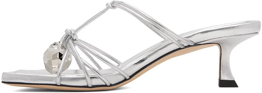 Jimmy Choo Silver Jemma 50 Mules 3