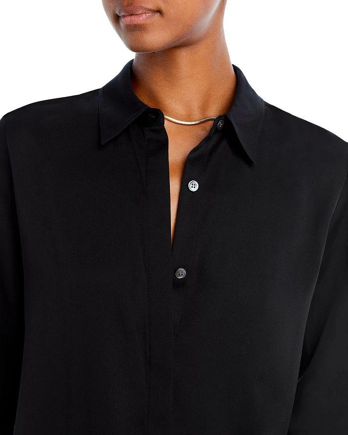 Theory Sunaya Silk-Stretch Shirt 4
