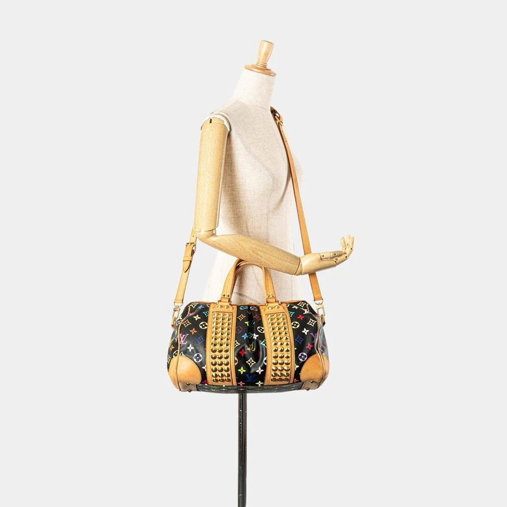Louis Vuitton Louis Vuitton Black Monogram Multicolore Courtney MM 15