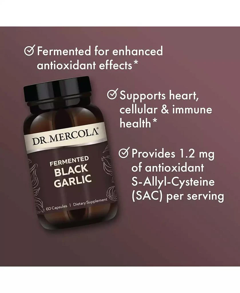 Dr. Mercola Fermented Black Garlic, 30 Servings, Supports Immune and Blood Pressure Health 4