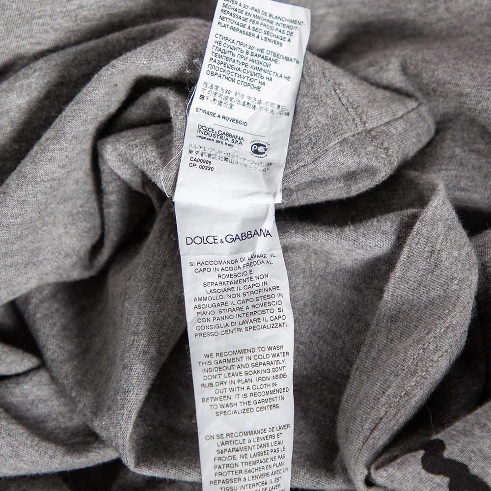 Dolce & Gabbana Dolce&Gabbana Grey Pugilato Muhammed Ali Print Short Sleeve T-Shirt XS 7