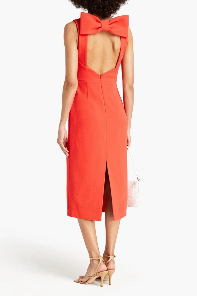 REBECCA VALLANCE Ally bow-embellished crepe midi dress 3