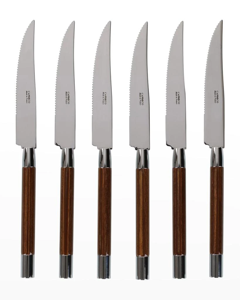 Capdeco Conty 6-Piece Steak Knives, Wood 1