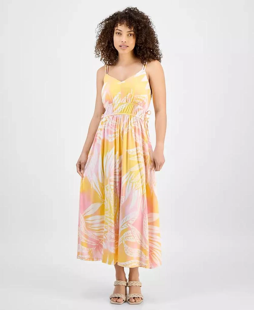 JAMIE & LAYLA Petite V-Neck Sleeveless Side-Tie Midi Dress 1