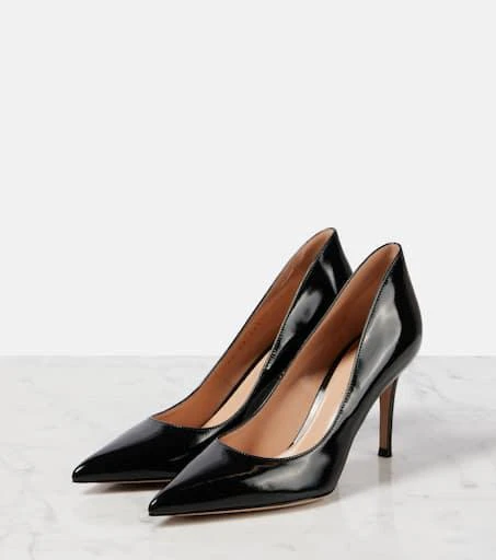 Gianvito Rossi Ellipsis 85 patent leather pumps 4