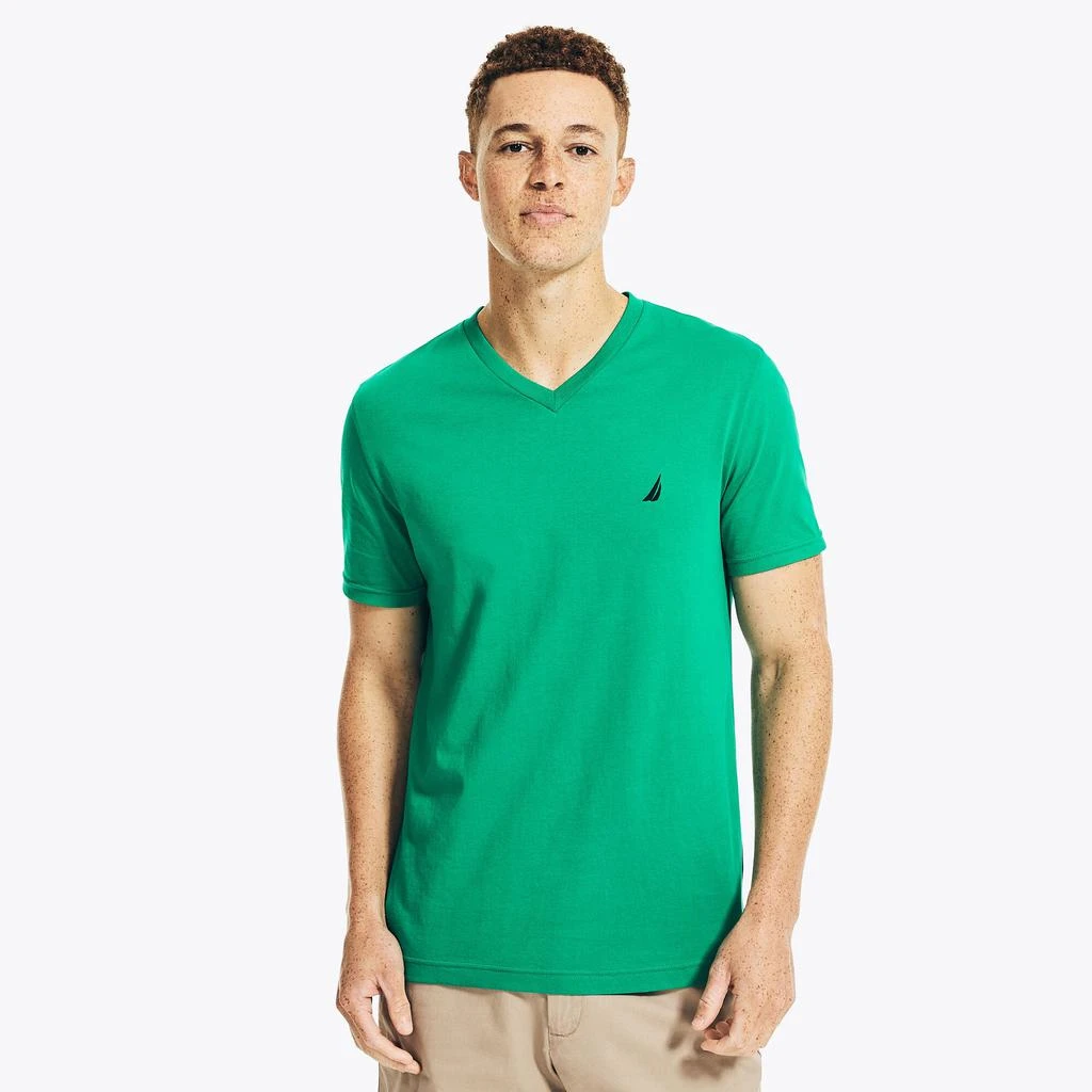 Nautica Mens Premium Cotton V-Neck T-Shirt 15