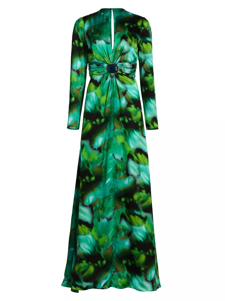Silvia Tcherassi Zarina Silk Tie-Dye Gown 1