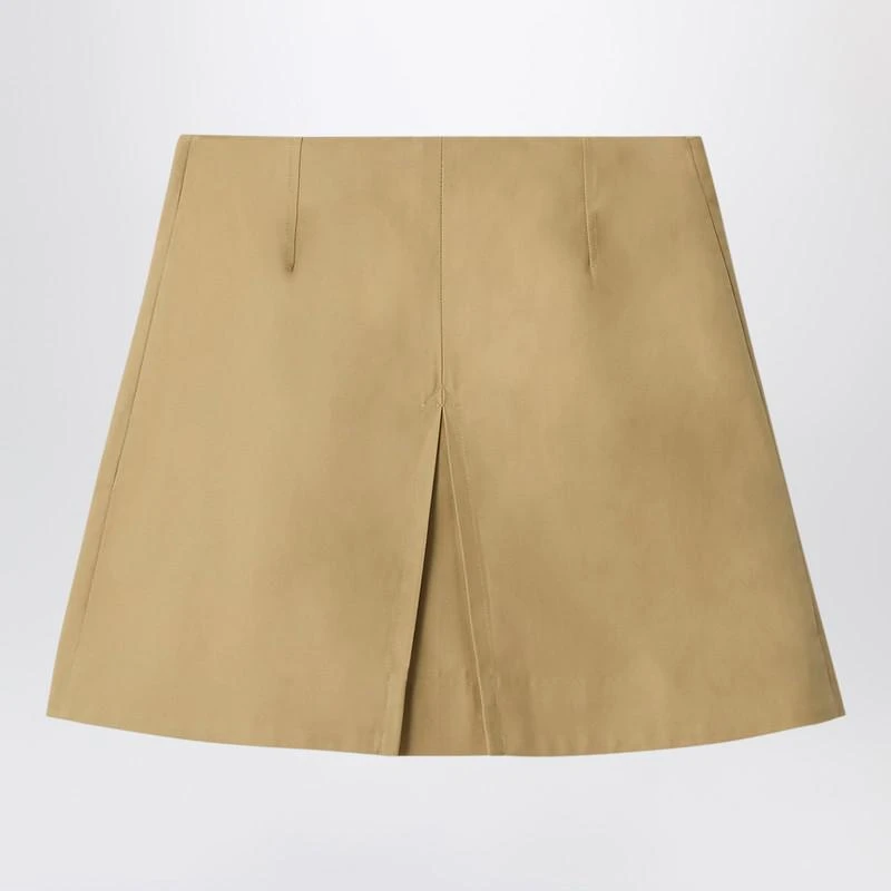 Burberry Sand-colored cotton trench skirt 2