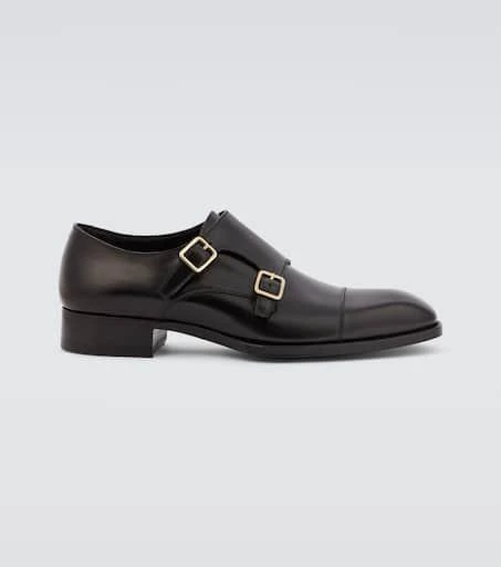 Tom Ford Elkan leather monk strap shoes 1