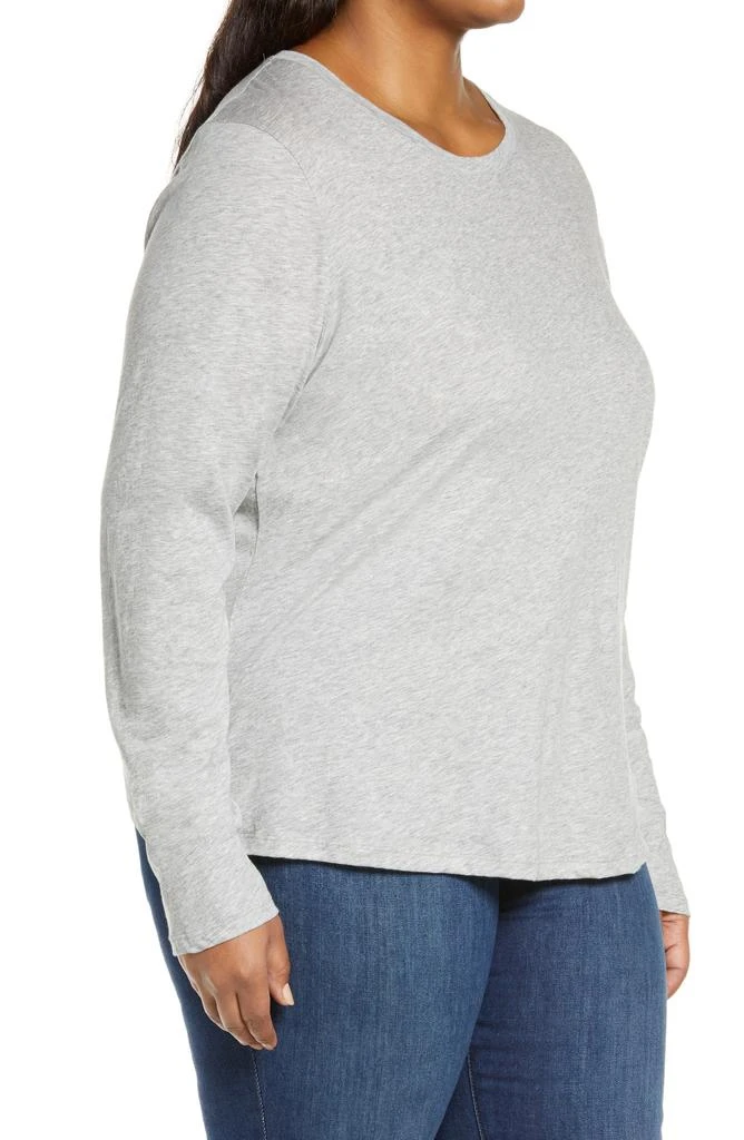 Vince Essential Long Sleeve Pima Cotton Top 3