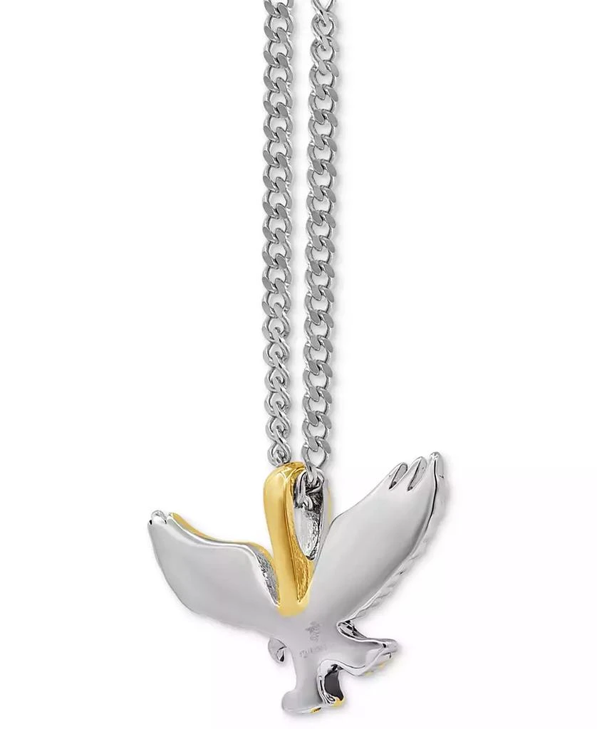 Macy's Men's Two-Tone Eagle 24" Pendant Necklace in Stainless Steel & Yellow Ion-Plate 2