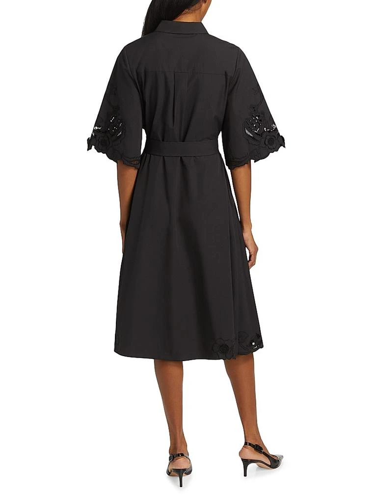 Kobi Halperin Monty Cotton Poplin Tie-Waist Midi-Shirtdress 5