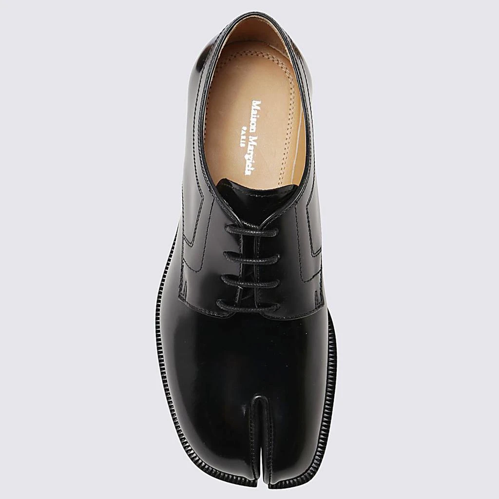 MAISON MARGIELA Maison Margiela Black Leather Tabi Laces Up Shoes 2