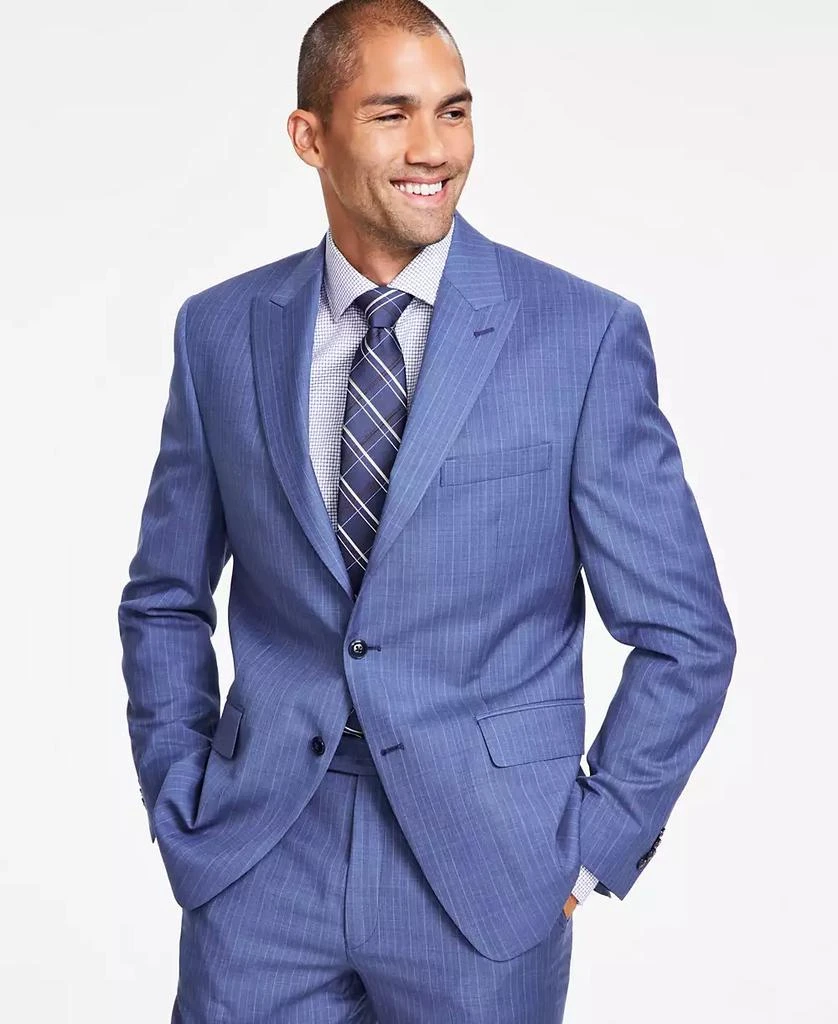 Michael Kors Men's Classic-Fit Pinstripe Wool Stretch Suit Jacket 1