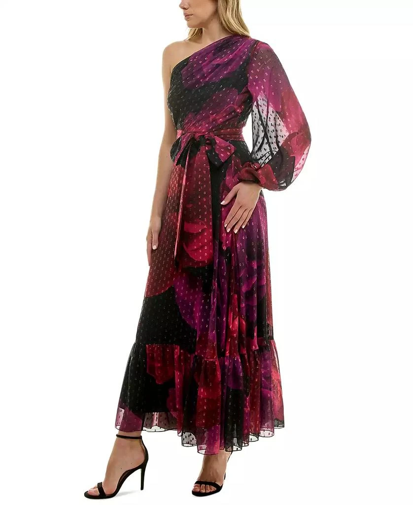 Taylor Women's Printed One-Shoulder Maxi Dress 2