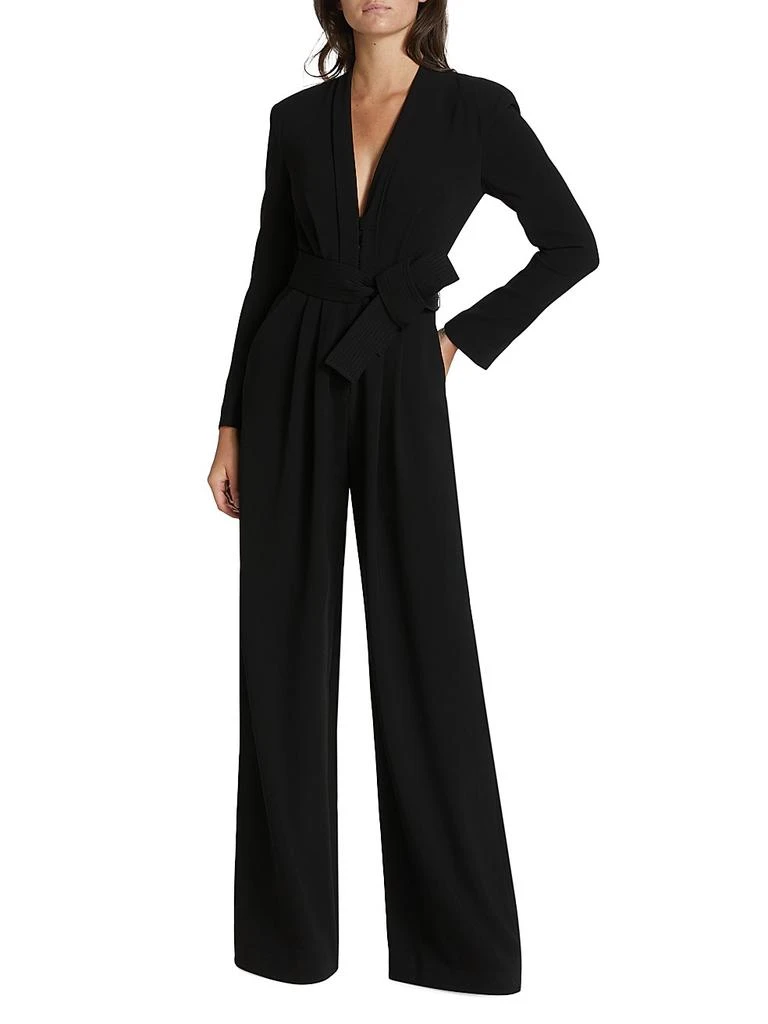 A.L.C. Kieran II Belted Crepe Wide-Leg Jumpsuit 2