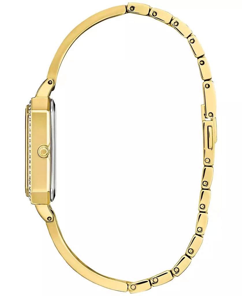 Citizen Eco-Drive Women's Crystal Gold-Tone Stainless Steel Bangle Bracelet Watch 23mm 2