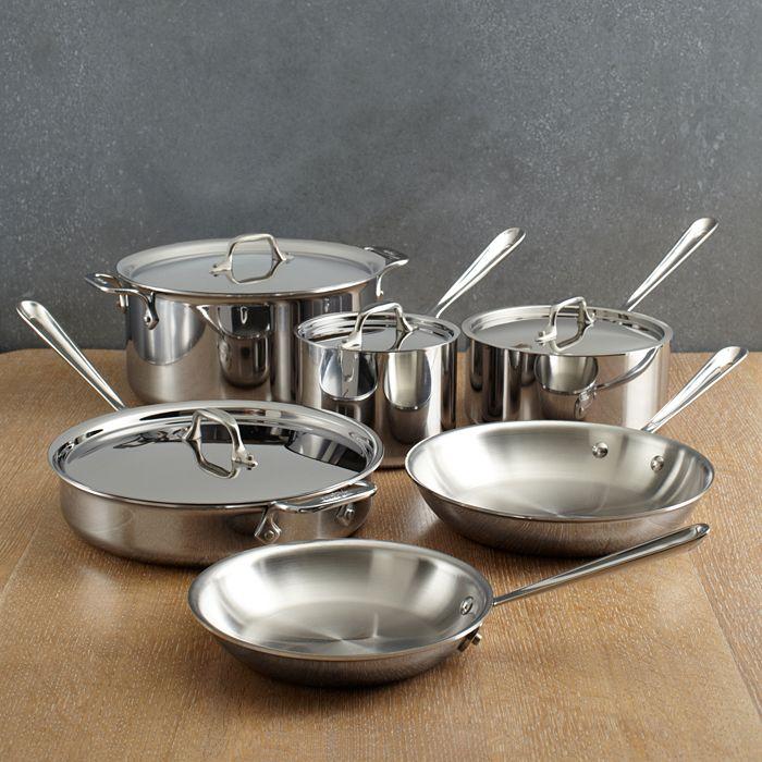 All-Clad All Clad D3 Stainless Steel 3-Ply Bonded 10-Piece Cookware Set