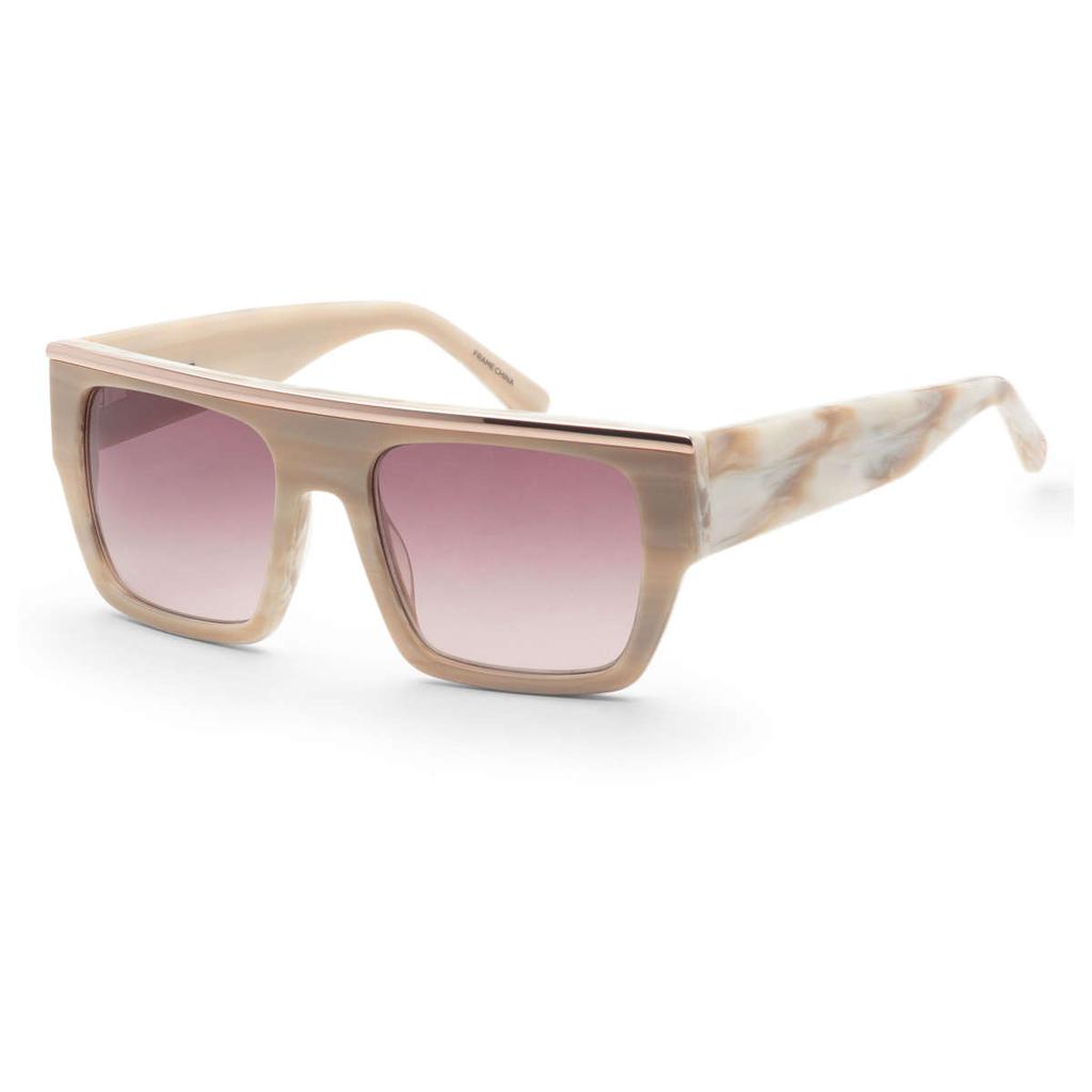 L.A.M.B. L.A.M.B. Women's Beige Square Sunglasses