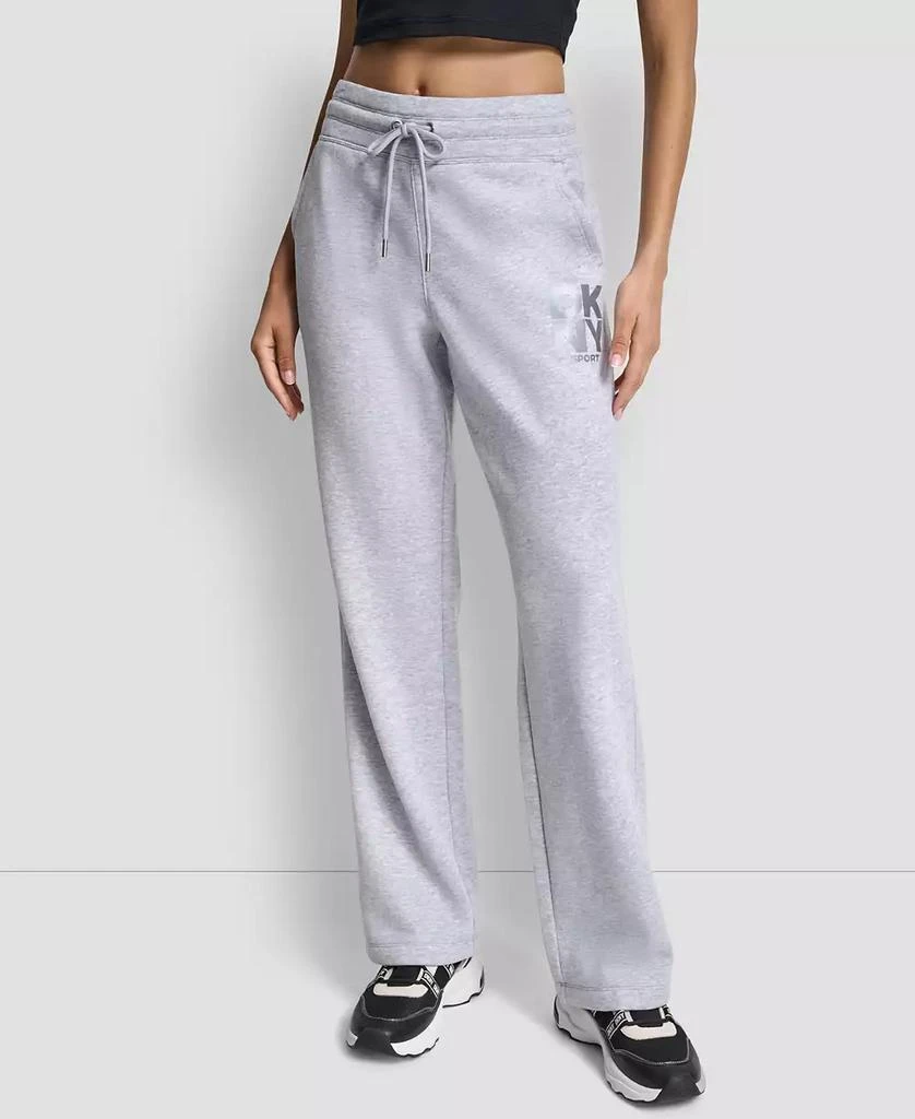 DKNY Women's Sport Stacked Transfer Logo Track Pants
