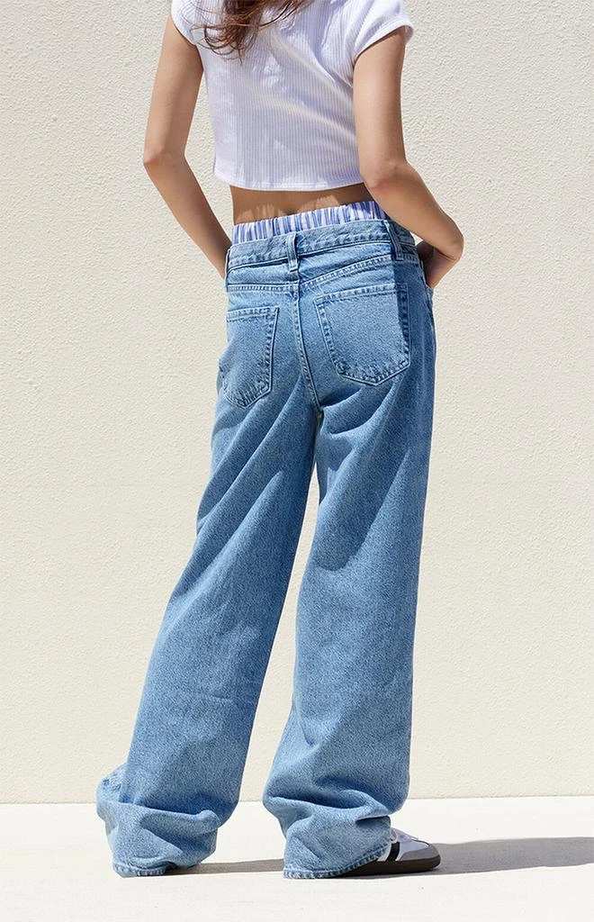 PacSun Medium Indigo Boxer Boyfriend Jeans 4