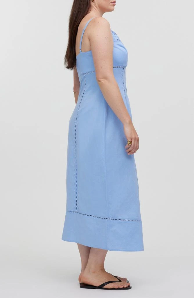 Madewell Sweetheart Neck Linen Blend Dress 3