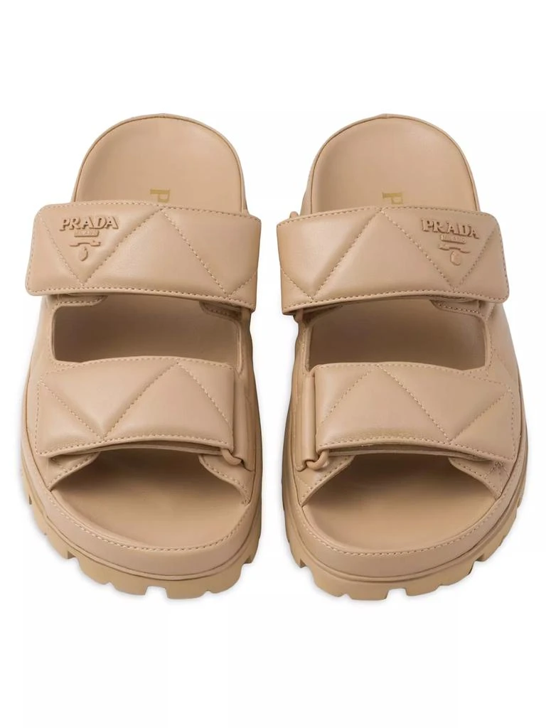 Prada Padded Nappa Leather Sandals 2