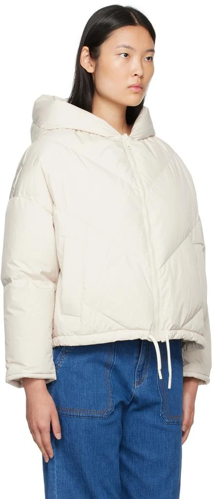 Yves Salomon White Reversible Down Jacket 2