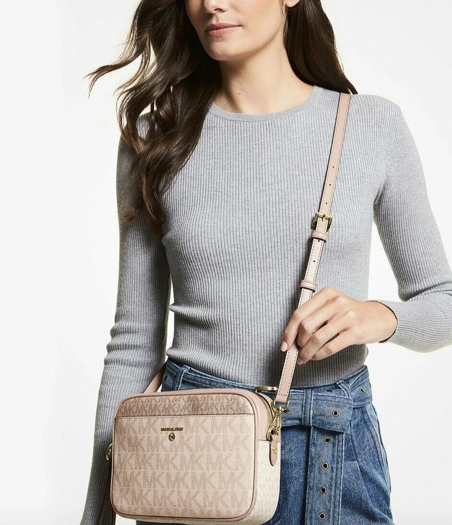 Michael Kors Jet Set Charm EW MK Signature VC Clutch Crossbody Bag 5