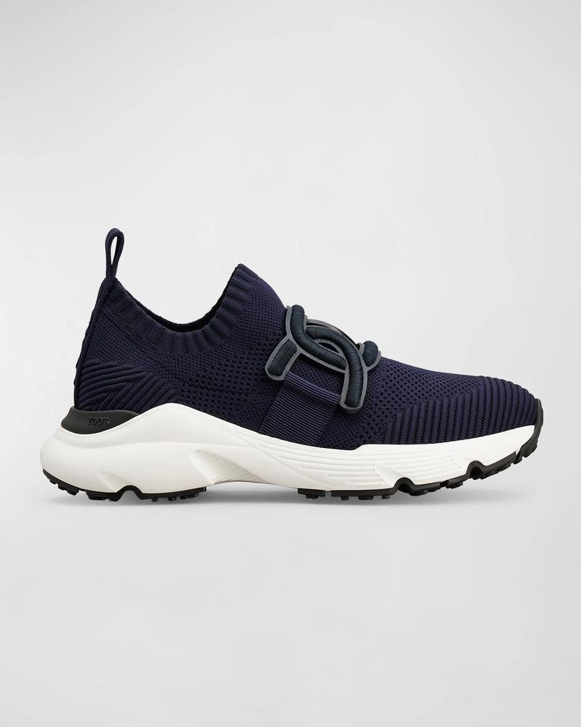 Tod's Stretch Knit Chain Runner Sneakers 1