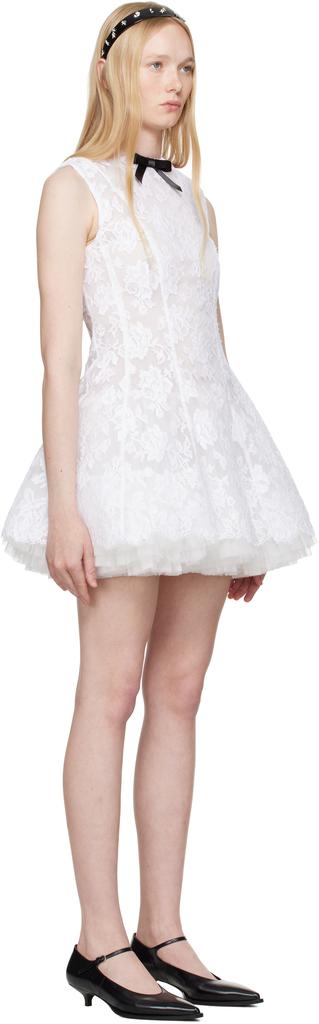 Shushu/Tong White Puffy Sleeveless Minidress