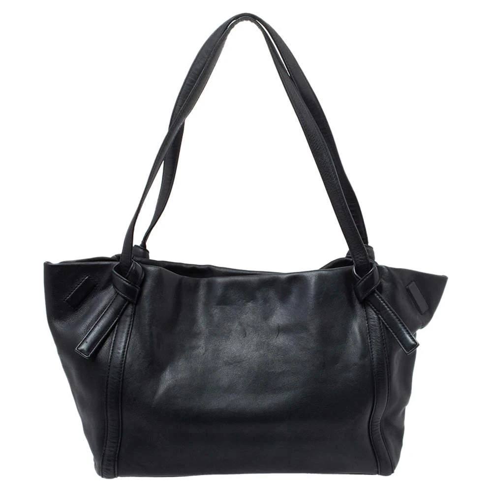 Kenzo Kenzo Black Leather Koi Fish Tote 4