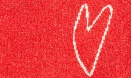 Caslon Jacquard Hearts Cotton Blend Sweater 7