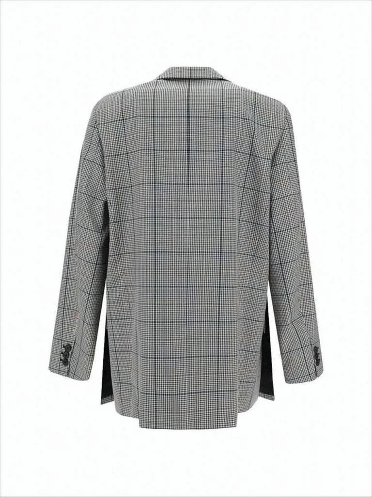 Marni Tailored Checkered Suit Jacket with Notched Lapel and Flap Pockets 2