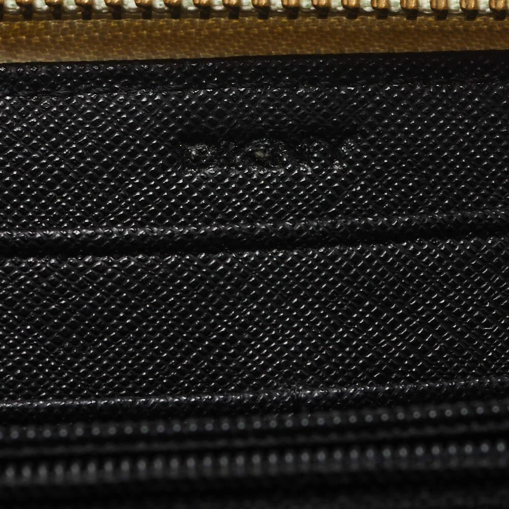 DKNY Dkny White Saffiano Leather Zip Around Continental Wallet 7