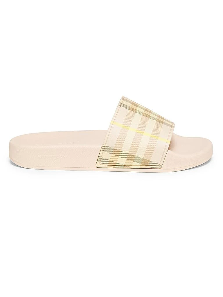 Burberry Check Slide Sandals 1