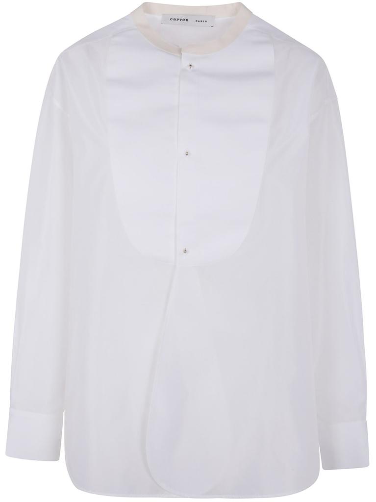 Carven Carven Straight Hem Satin Shirt
