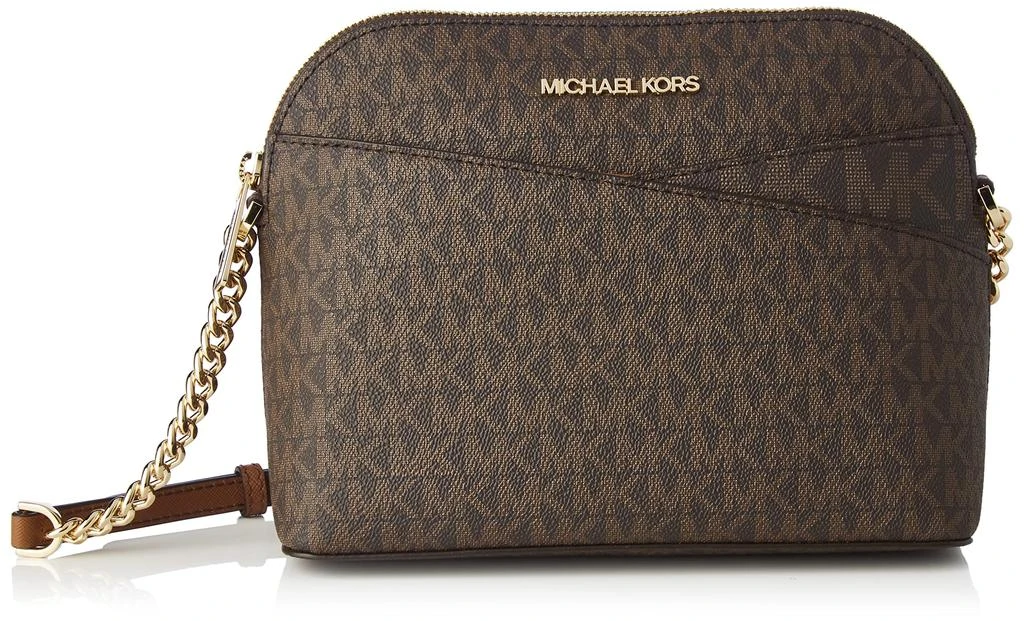 Michael Kors Women's Jet Set Travel MK Signature Dome Crossbody Bag 7