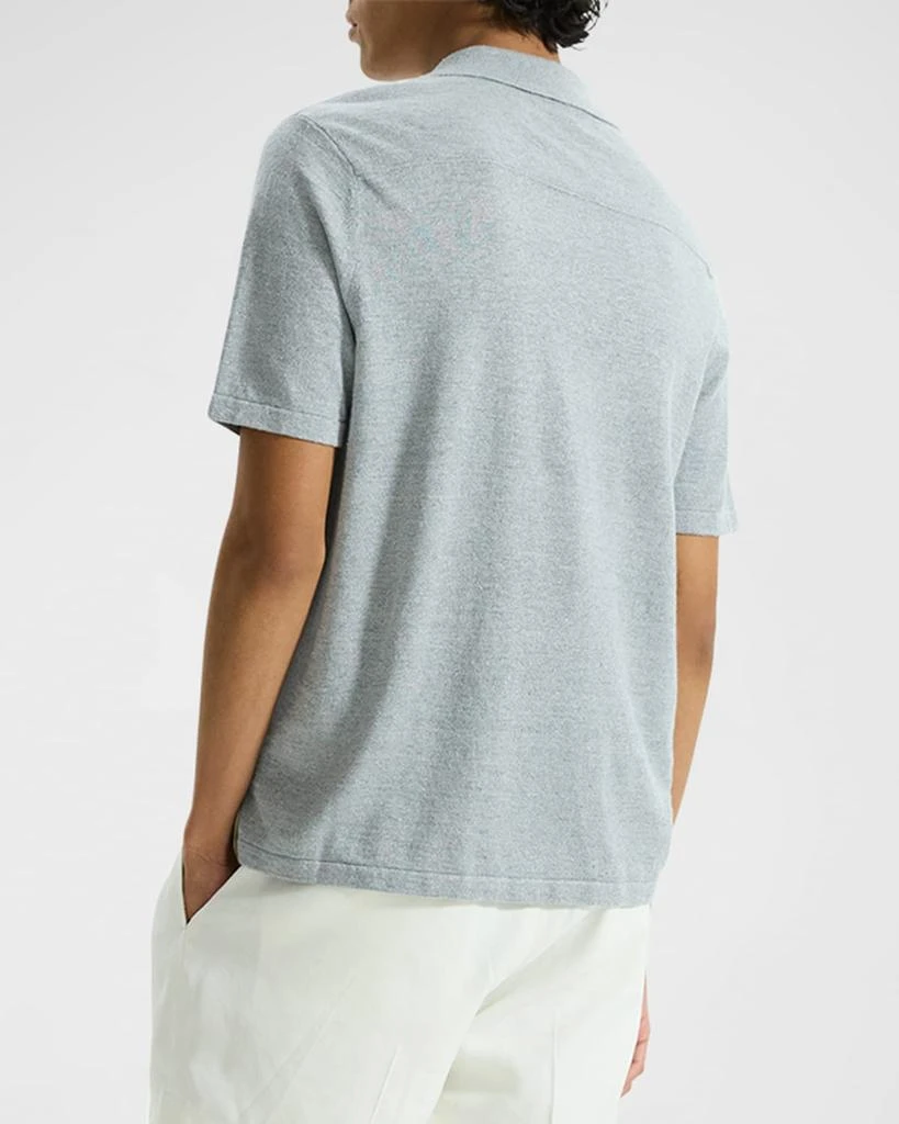 Theory Men's Linen-Blend Camp Shirt 3