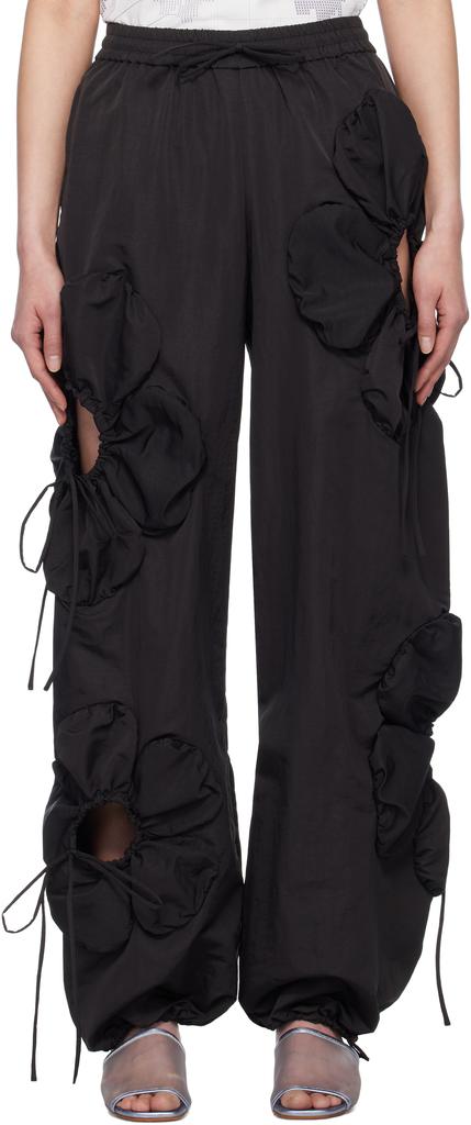 ANTON BELINSKIY×j.kim Lazzat Track Pants J.Kim Gray Anton Belinskiy Edition Organza Petal Trousers