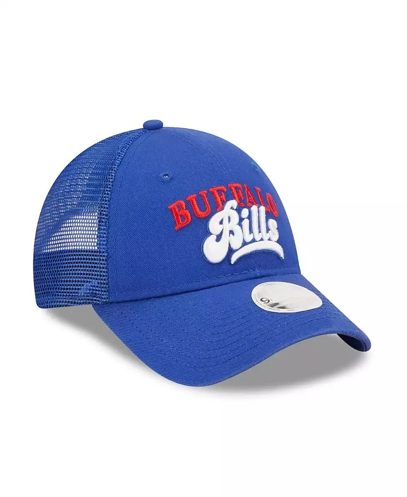 New Era Women's Royal Buffalo Bills Team Trucker 9Forty Snapback Hat 3