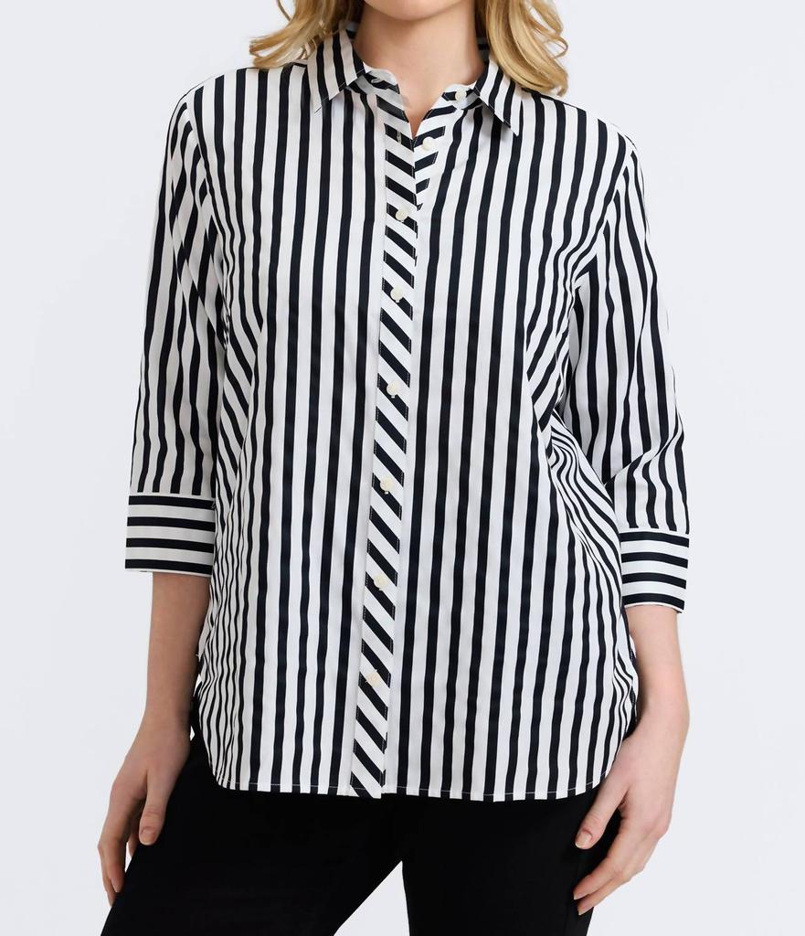 FOXCROFT Foxcroft - Meghan 3/4 Sleeve Shirt