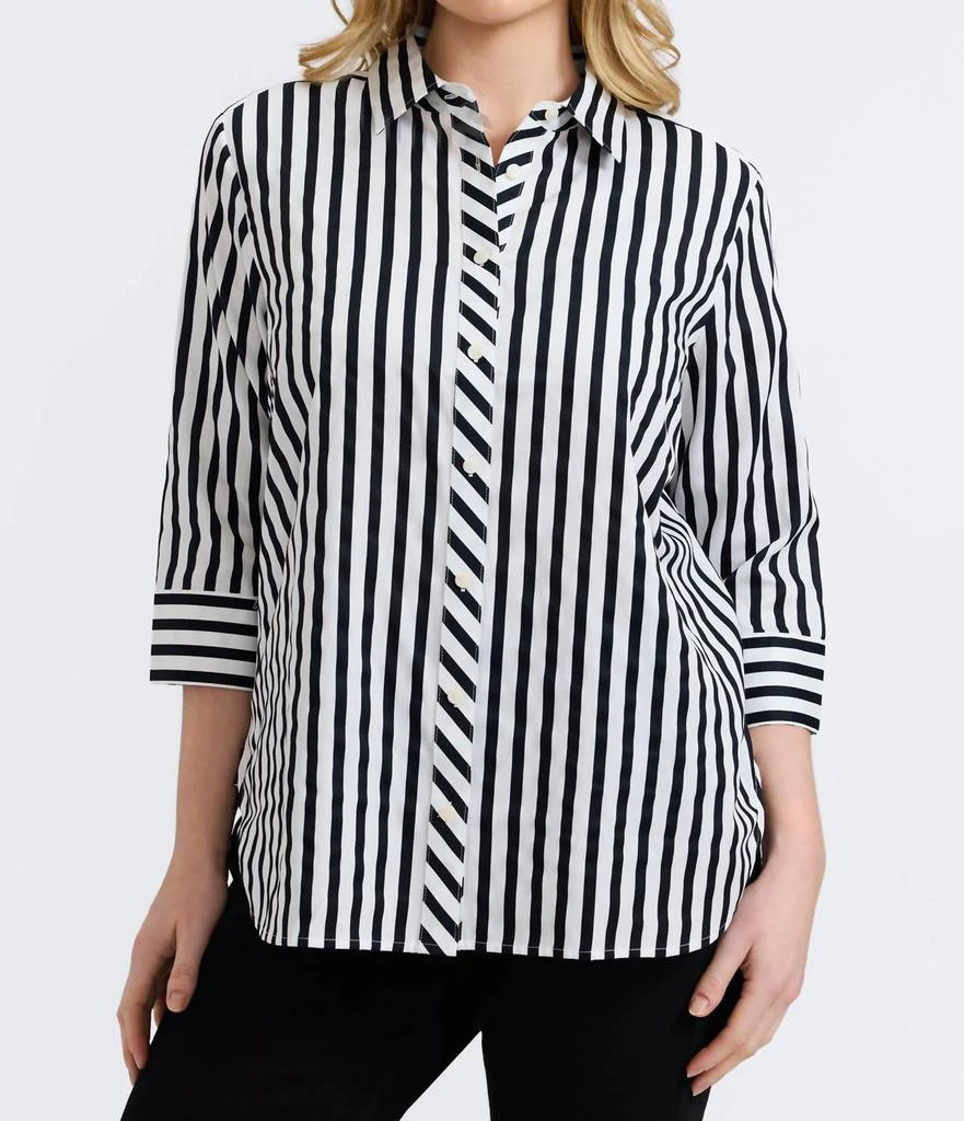 FOXCROFT Foxcroft - Meghan 3/4 Sleeve Shirt 1