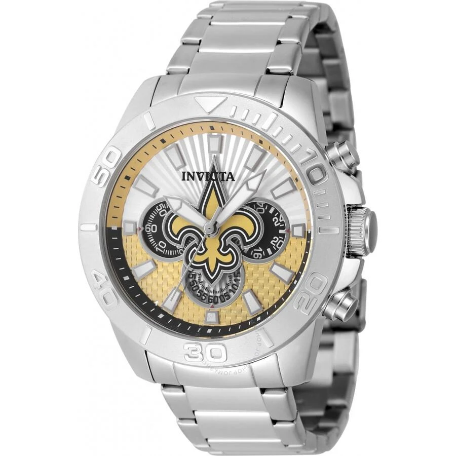 Invicta Nfl New Orleans Saints Chronograph GMT Quartz Men's Watch 47945 1