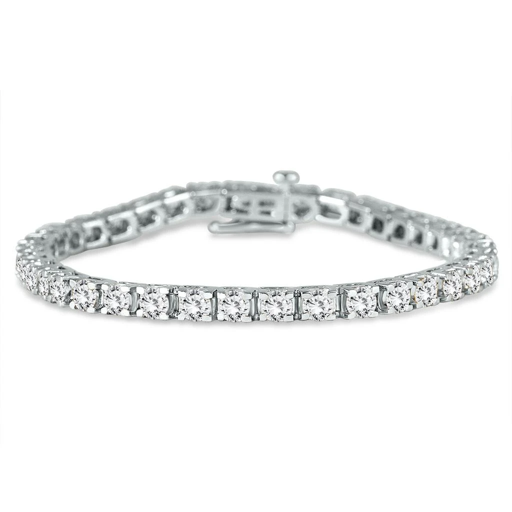 SSELECTS Ags Certified 7 Carat Tw Classic Diamond Tennis Bracelet In 14K 1