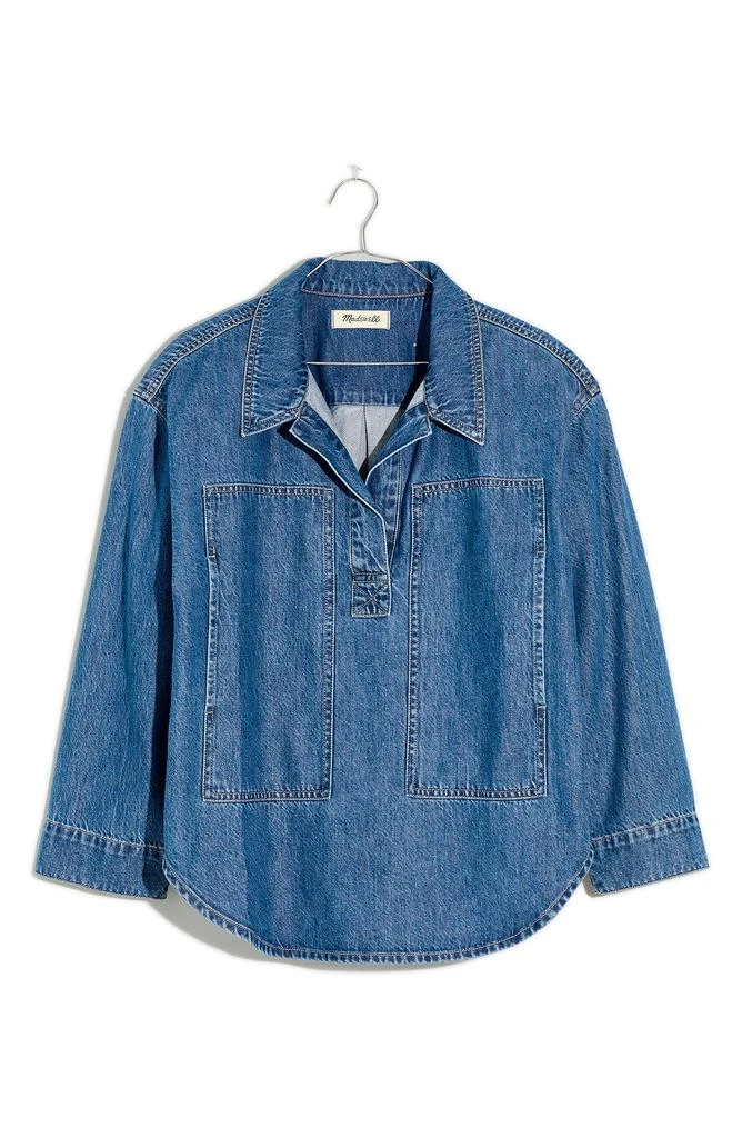 Madewell Denim Popover Top 3