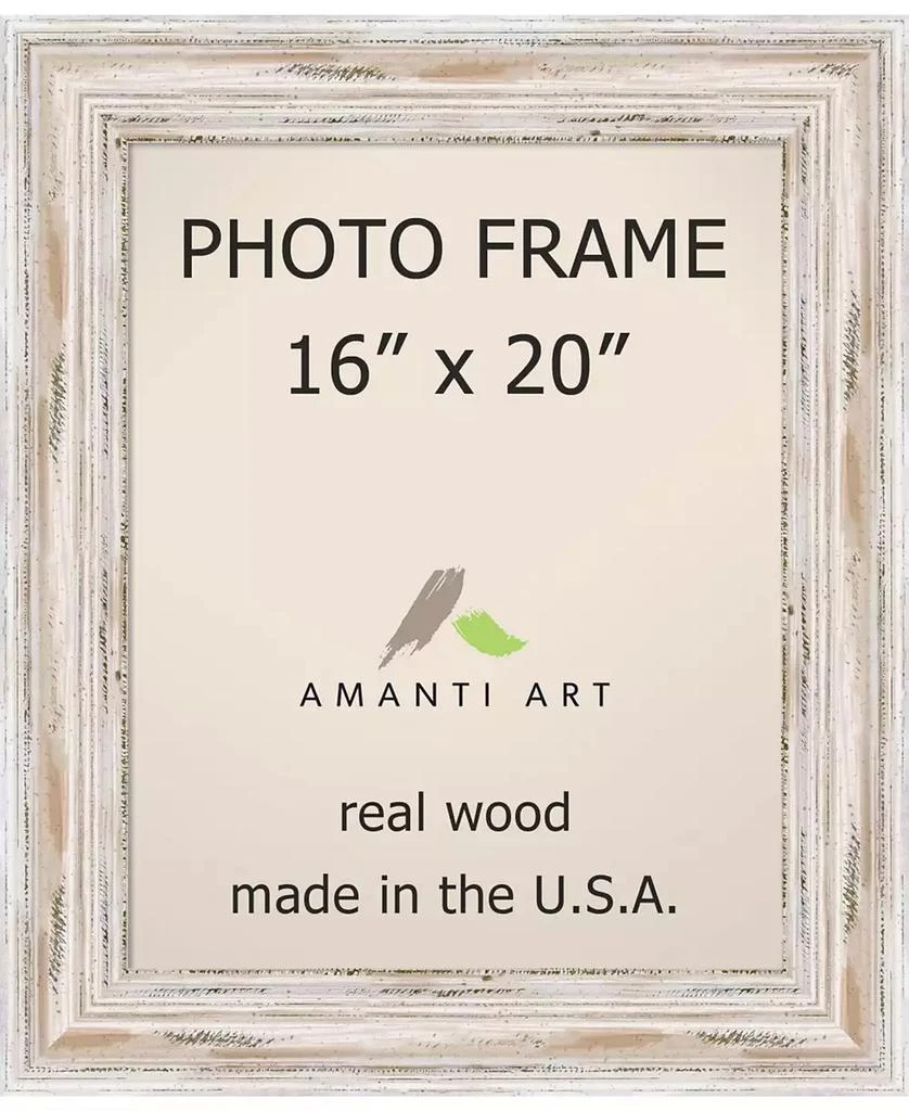 Amanti Art Alexandria Whitewash 16" X 20" Opening Wall Picture Photo Frame 1