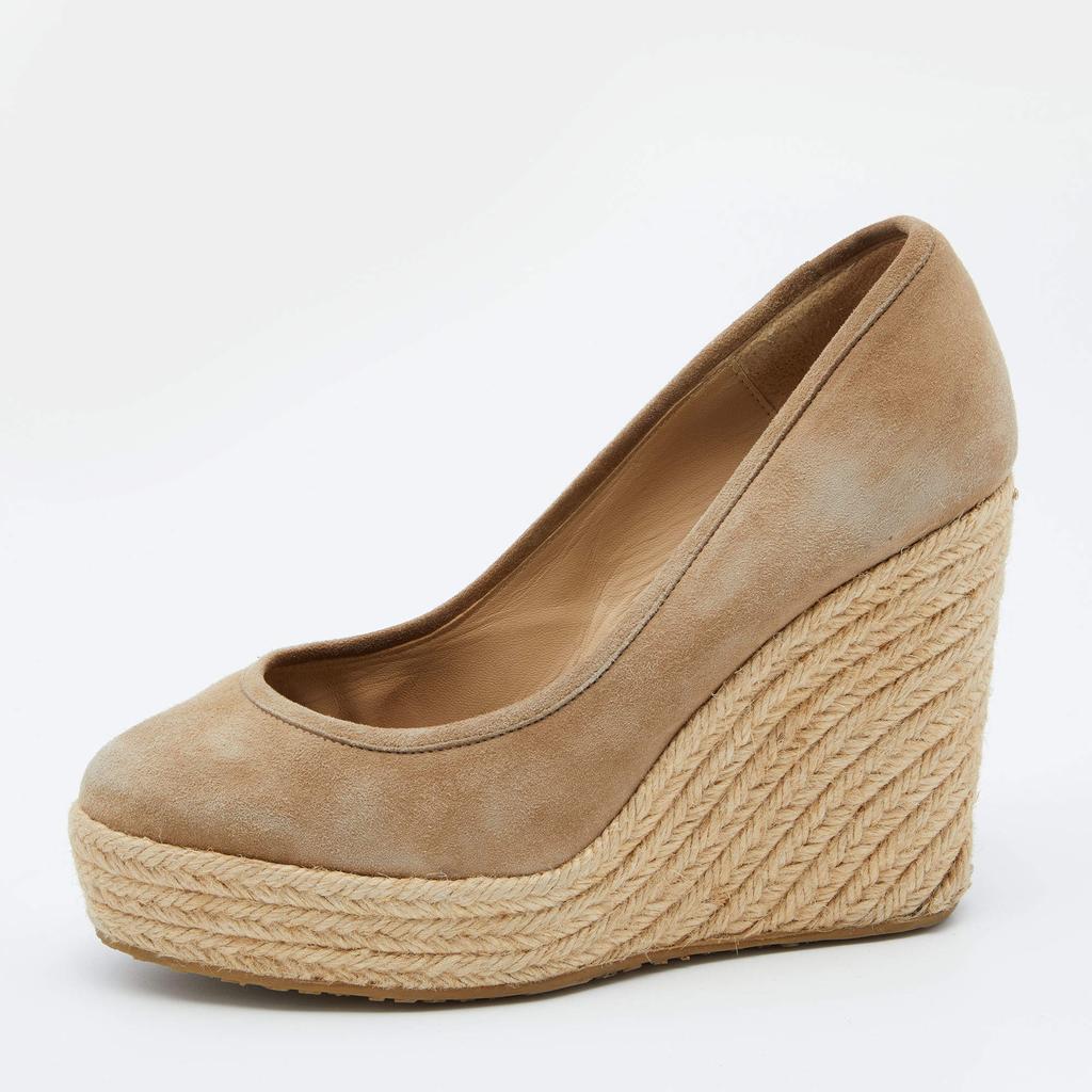 Jimmy Choo Ayla 110 suede espadrille wedges - Wedge Sandals