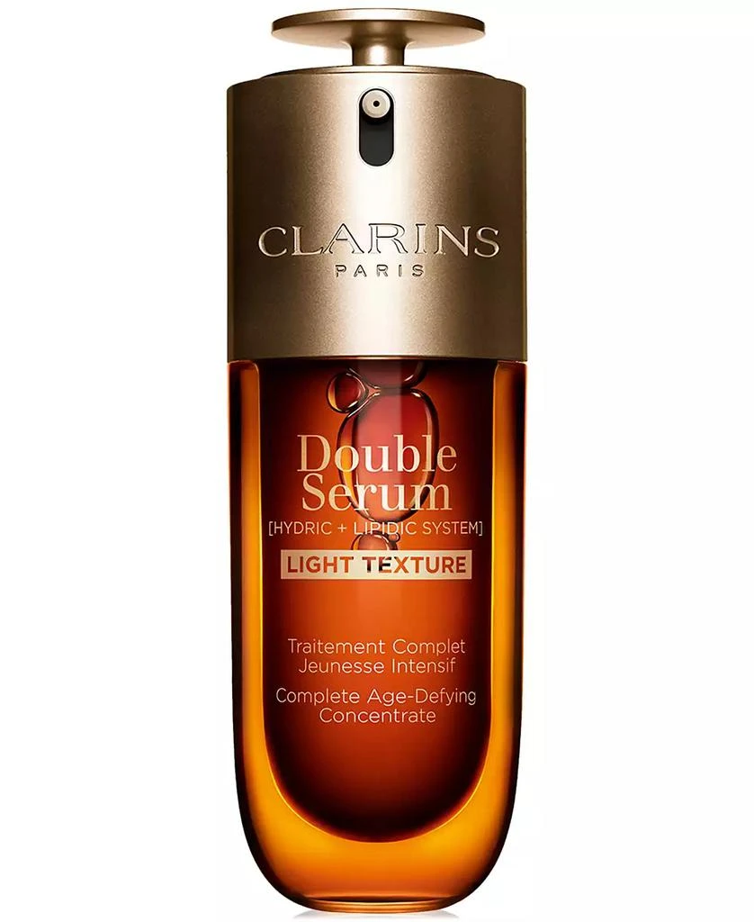 Clarins Double Serum Light Texture Anti Aging to Firm, Boost Radiance, Refine Pores, 1.7 oz. 1