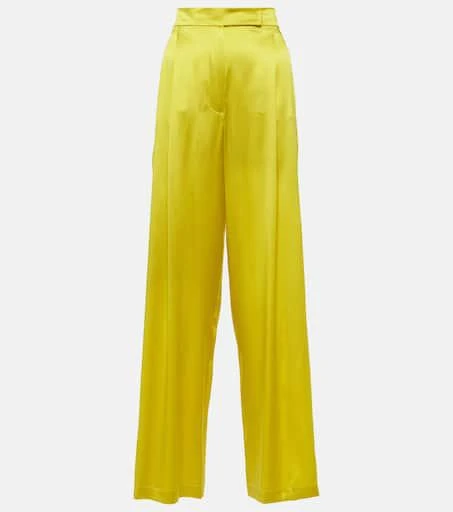 Max Mara Elegante Fiesta silk wide-leg pants 1